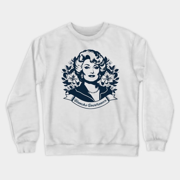 Blanche Devereaux // Vintage Fan Art Crewneck Sweatshirt by Trendsdk